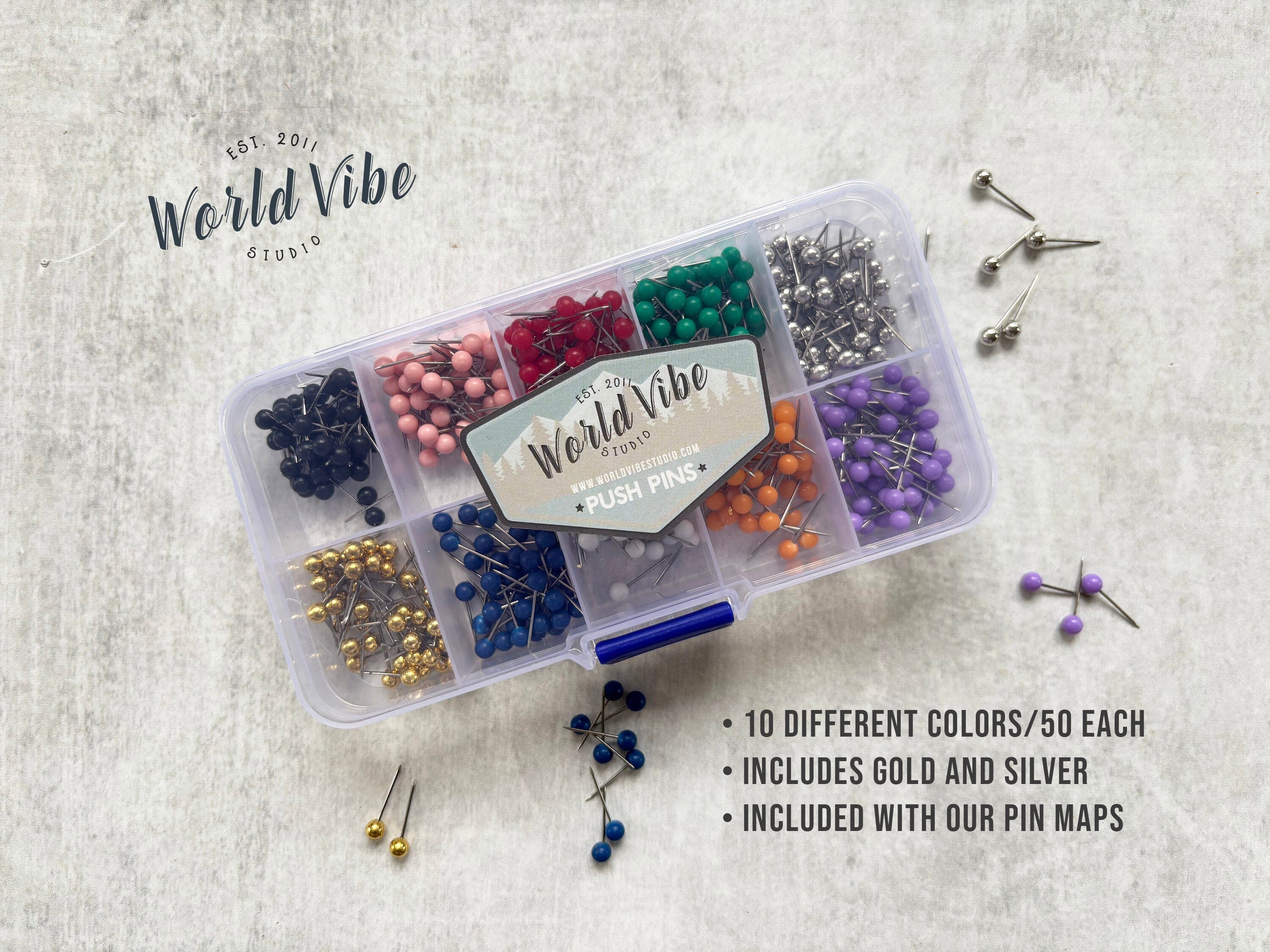 Appalachian Trail Map on Canvas, Push Pin Board, Track Your Adventures Map World Vibe Studio