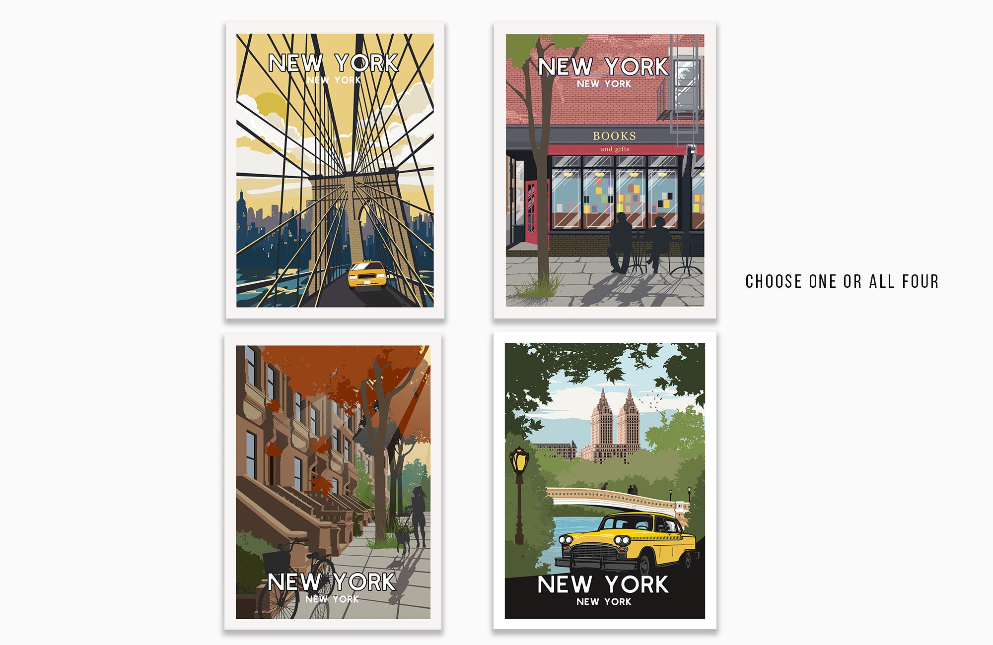 New York, Central Park Poster, Unframed