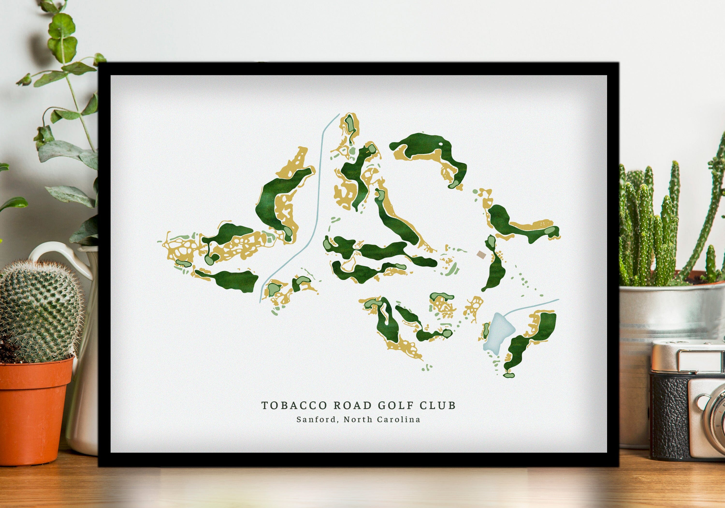 Tobacco Road Golf Club Map, Sanford, NC Course Map Map World Vibe Studio