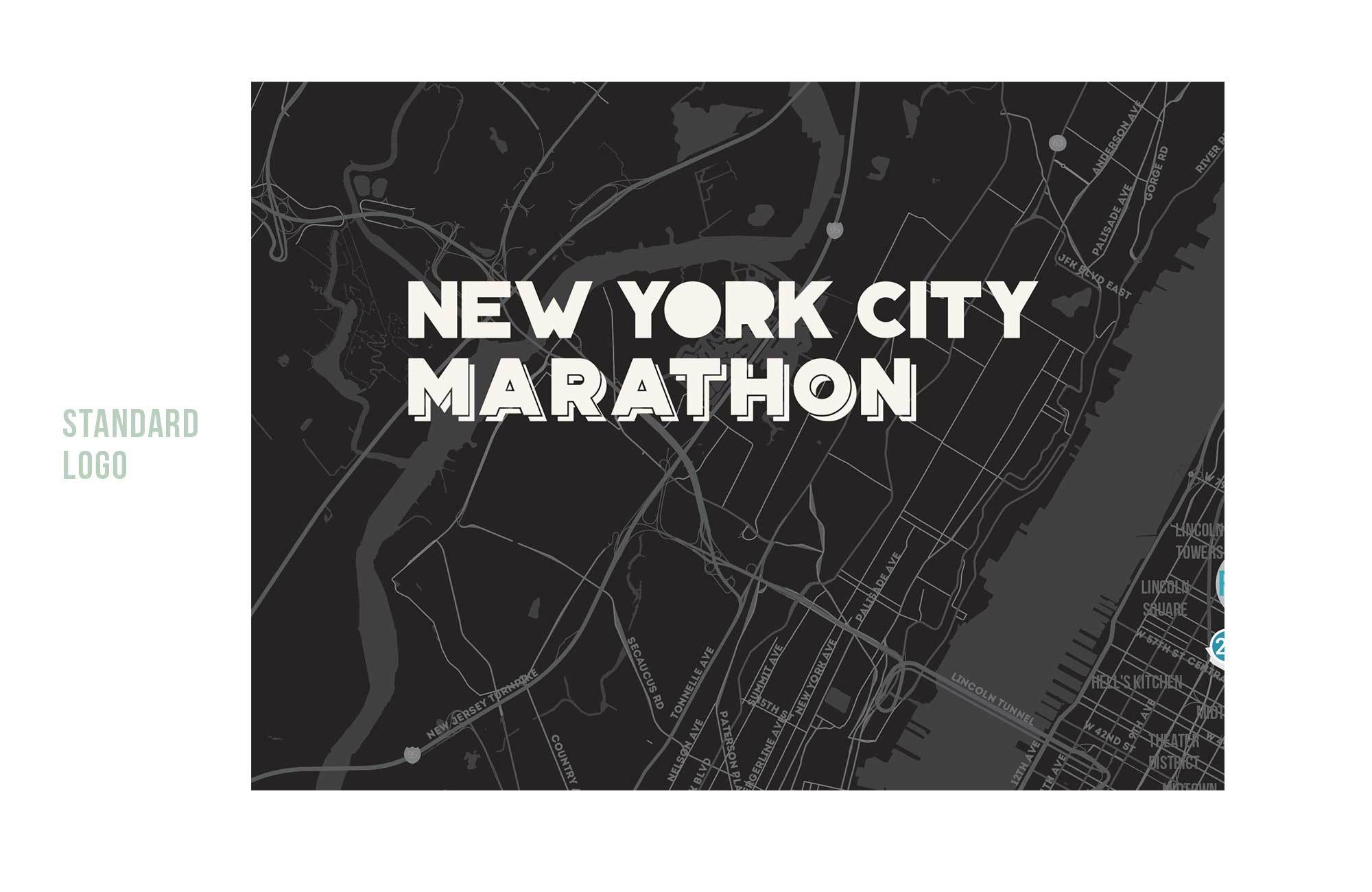 New York Marathon Map Canvas, Many Sizes Map World Vibe Studio
