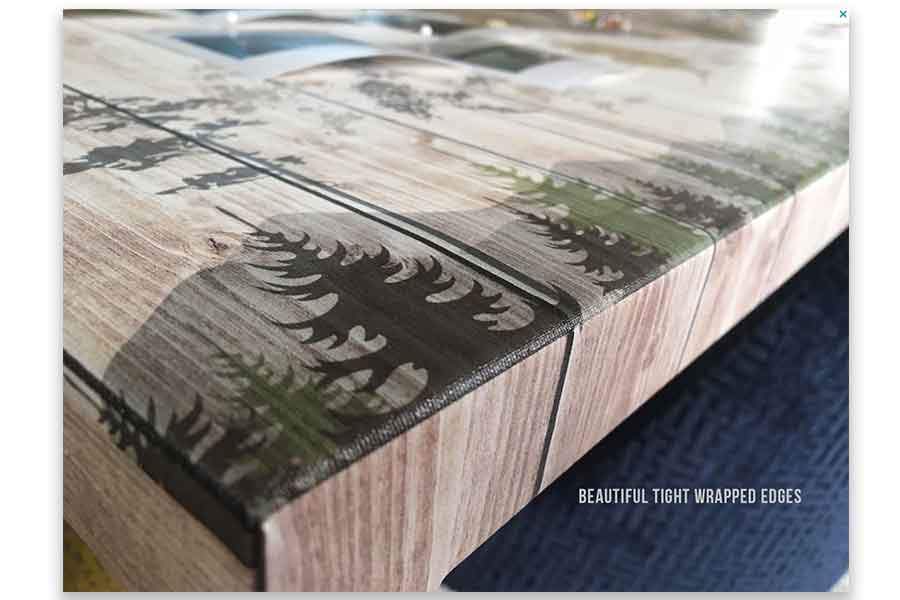 Forest System Map and US National Parks, Push Pin Canvas Board Map World Vibe Studio