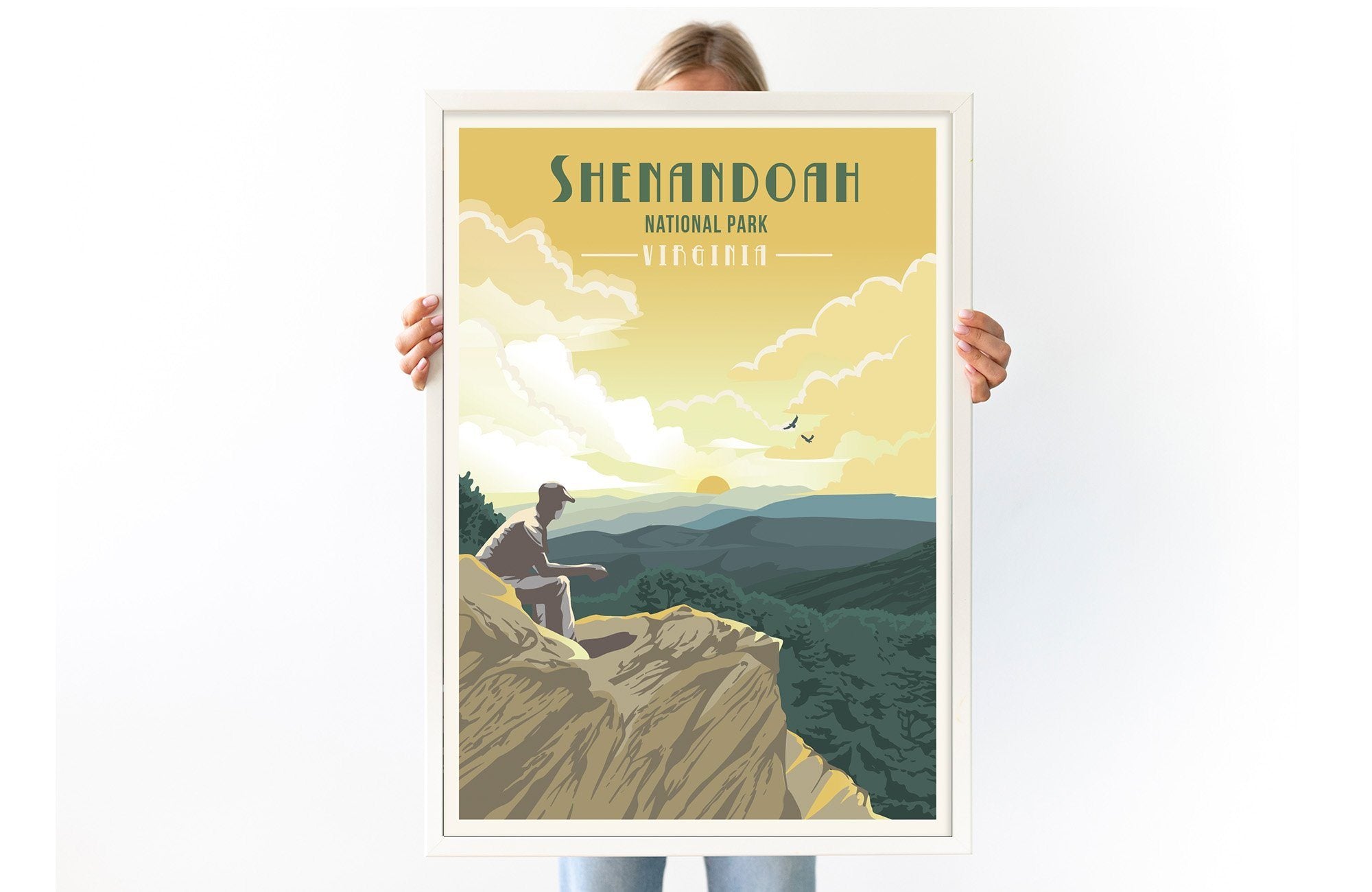 Shenandoah National Park, Virginia, National Park Wall Art, Poster, Unframed Map World Vibe Studio