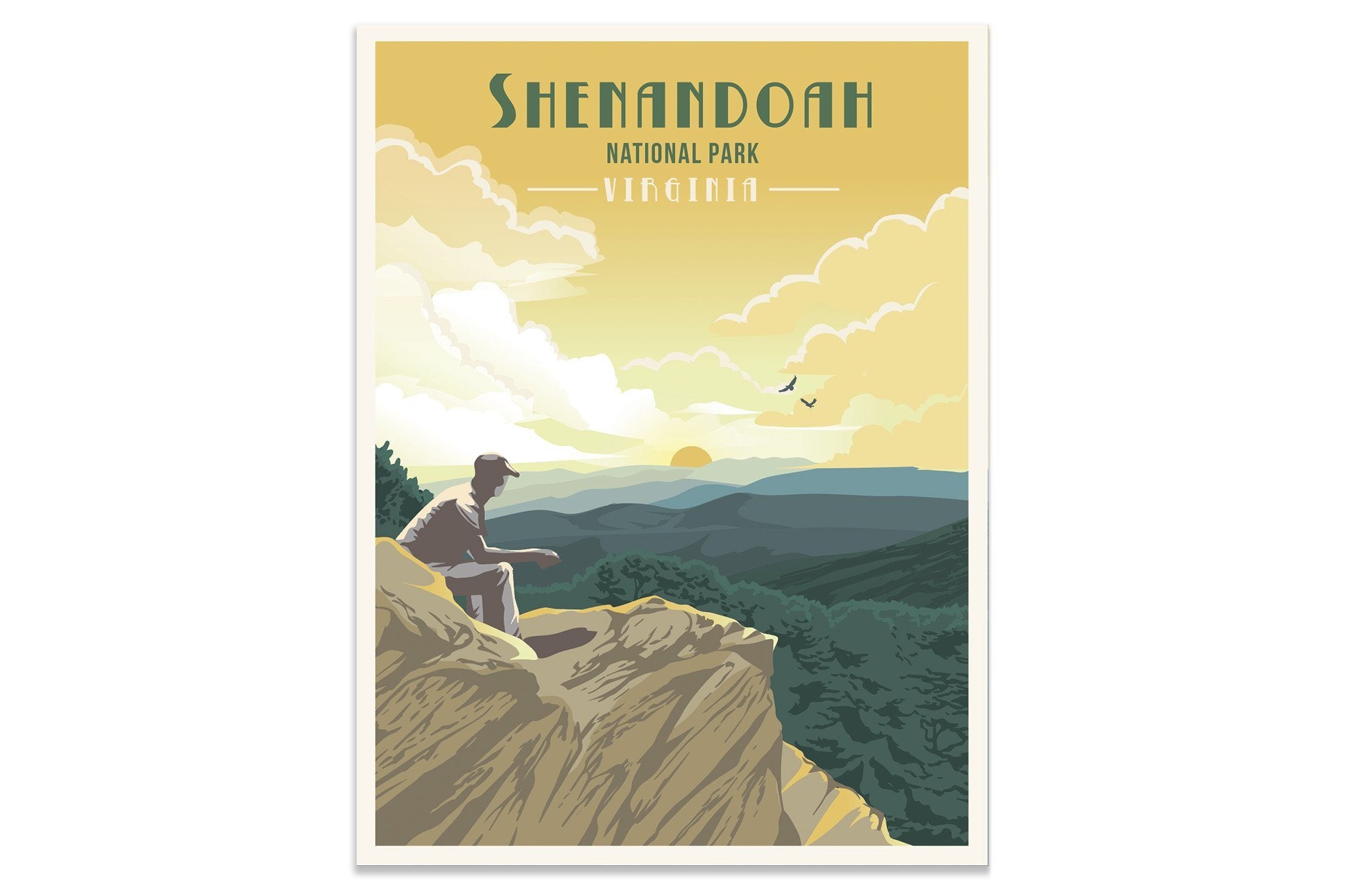 Shenandoah National Park, Virginia, National Park Wall Art, Poster, Unframed Map World Vibe Studio