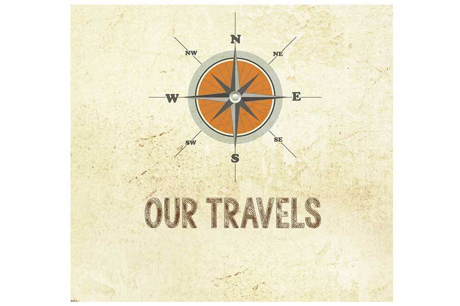 Detailed USA map, Colorful Distressed Style, Poster Map World Vibe Studio