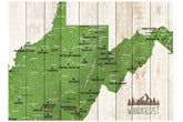 West Virginia State park Map Map World Vibe Studio