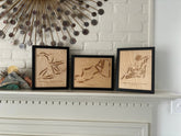 Custom Golf Course Maps Engraved on Birch Wood, Personalized Map World Vibe Studio 
