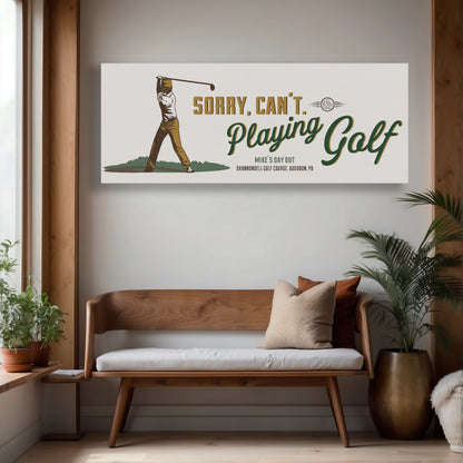 Funny Golf Sign Gifts for Men, Gone Golfing, Man Cave Decor, Personalized