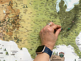 National Park Map, Includes National Monuments and Trails, Push Pin, Earthy CANVAS Map Map World Vibe Studio 