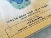 Personalized Golf Gifts, Printed on Wood, Custom Golf Course or Hole-in-One Maps, Many Sizes Map World Vibe Studio 