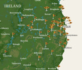 Ireland Golf Map, Push Pin Board, CANVAS, Top 100 Irish Courses, Personalized Map OrderDesk 