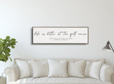 Golf Course Co-ordinates Sign, Canvas FARMHOUSE Style, Framed Option Map World Vibe Studio 