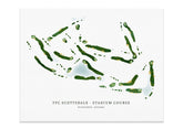 TPC Scottsdale, Champions Course, Golf Course Prints Map World Vibe Studio 