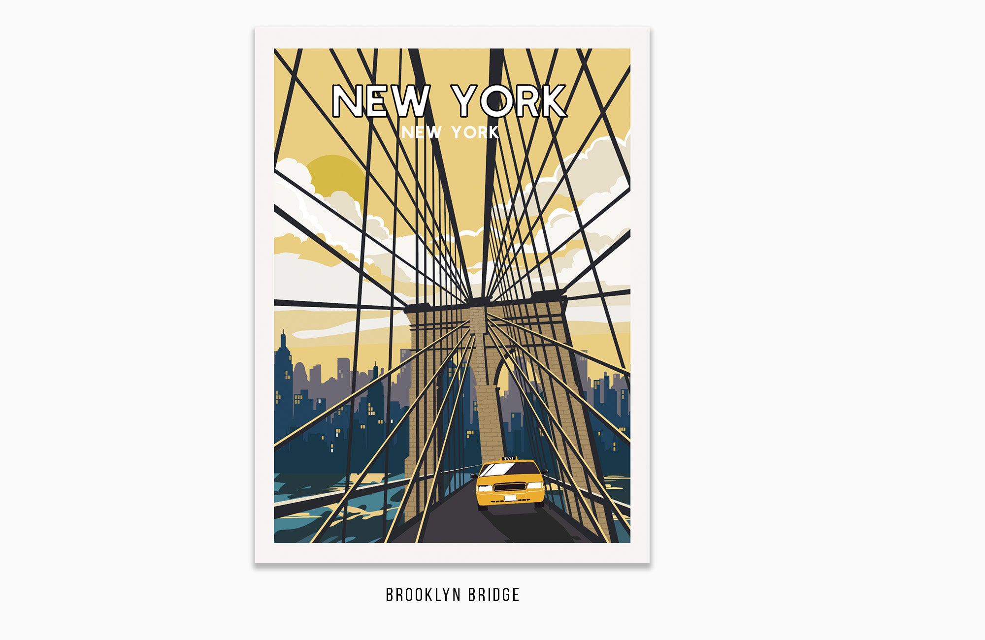 New york Brooklyn Bridge Poster