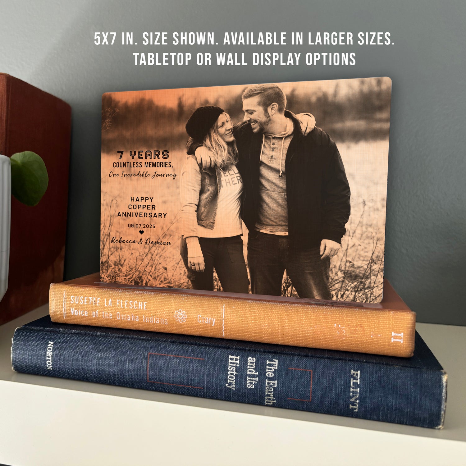 Personalized photo plaque with couple&