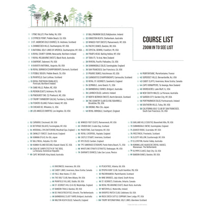 Golf course list of World Map