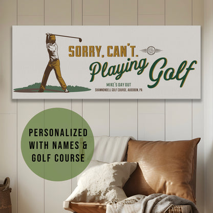 Funny Golf Sign Gifts for Men, Gone Golfing, Man Cave Decor, Personalized
