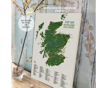 Personalized Push Pin Map of Scotland&