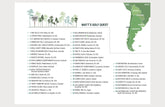 Greatest 100 Golf Courses in the WORLD, Push Pin Board, CANVAS, Top 100 Courses in The World Map World Vibe Studio 