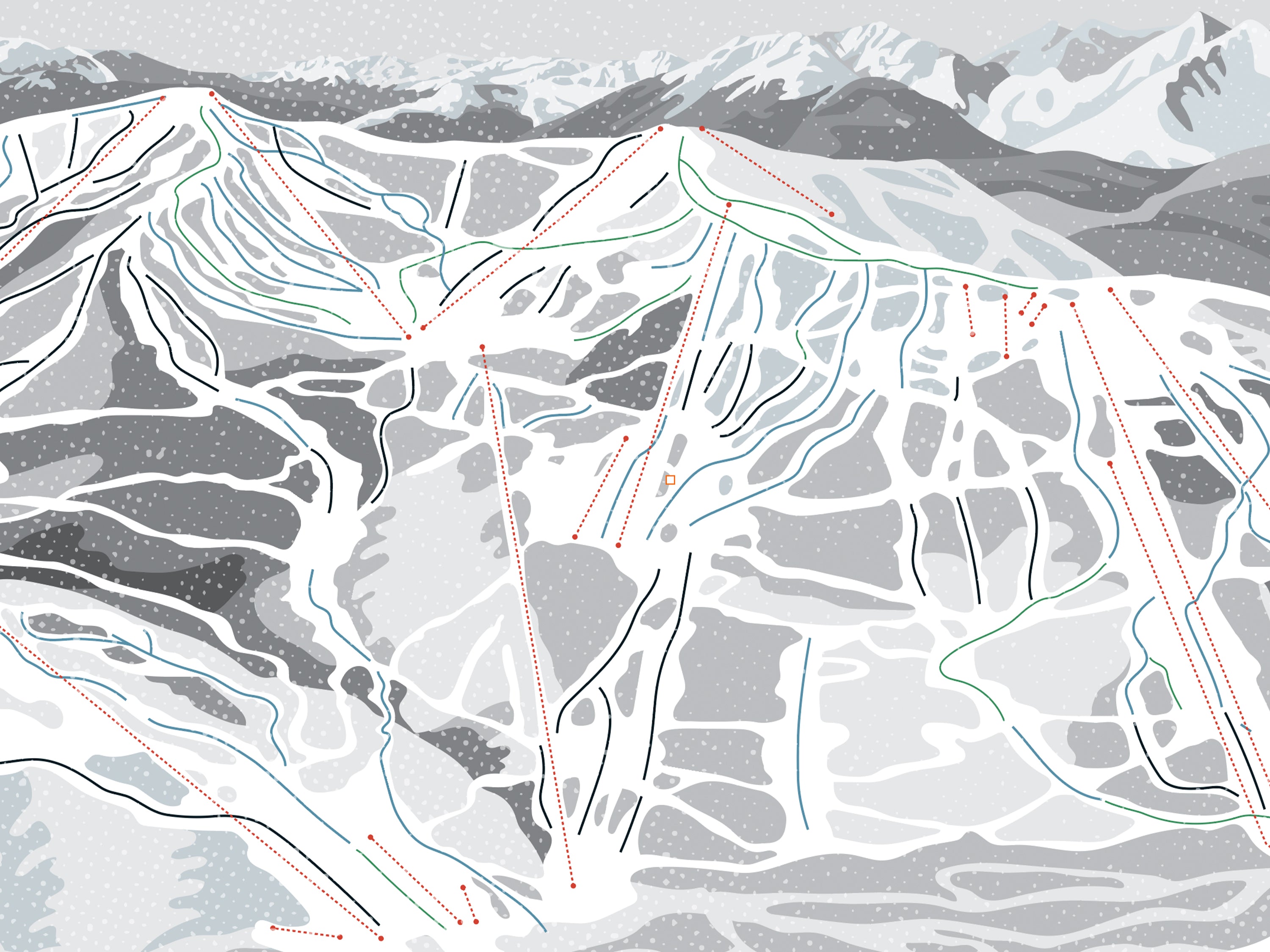 Vail Ski Trail, Vail Ski Resort Poster &amp; Canvas Wall Art, Personalized