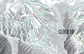 Whistler Blackcomb Ski Trails Wall Art, Personalized, Ski and Snowboard Gifts Map World Vibe Studio 