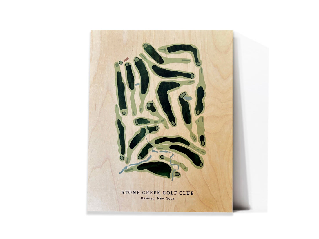 Personalized Golf Gifts, Printed on Wood, Custom Golf Course or Hole-in-One Maps, Many Sizes Map World Vibe Studio