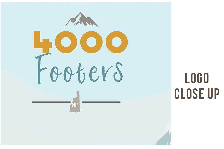 NH 4000 Footer Canvas, White Mountains decor Map World Vibe Studio 