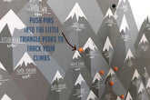 NH 4000 Footer Canvas, White Mountains decor Map World Vibe Studio 