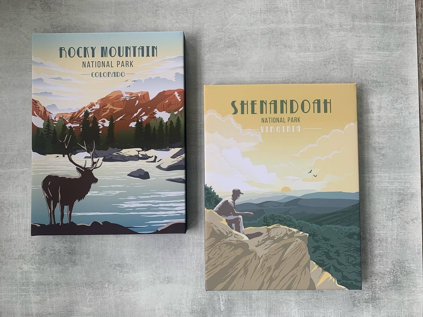 National Parks CANVAS SET, Saver Bundle, 63 National Parks, Mix 'n Match Poster World Vibe Studio 