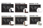 Blue Ridge Mountains Parkway, Framed Push Pin Map Map World Vibe Studio 