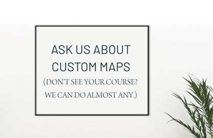 The Ocean Course Map, Kiawah Island, South Carolina, Gift for Golfer Map World Vibe Studio 