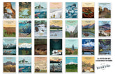 National Parks CANVAS SET, Saver Bundle, 63 National Parks, Mix &