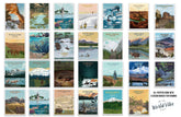 Yellowstone National Park Poster, Wyoming, Unframed Map World Vibe Studio 