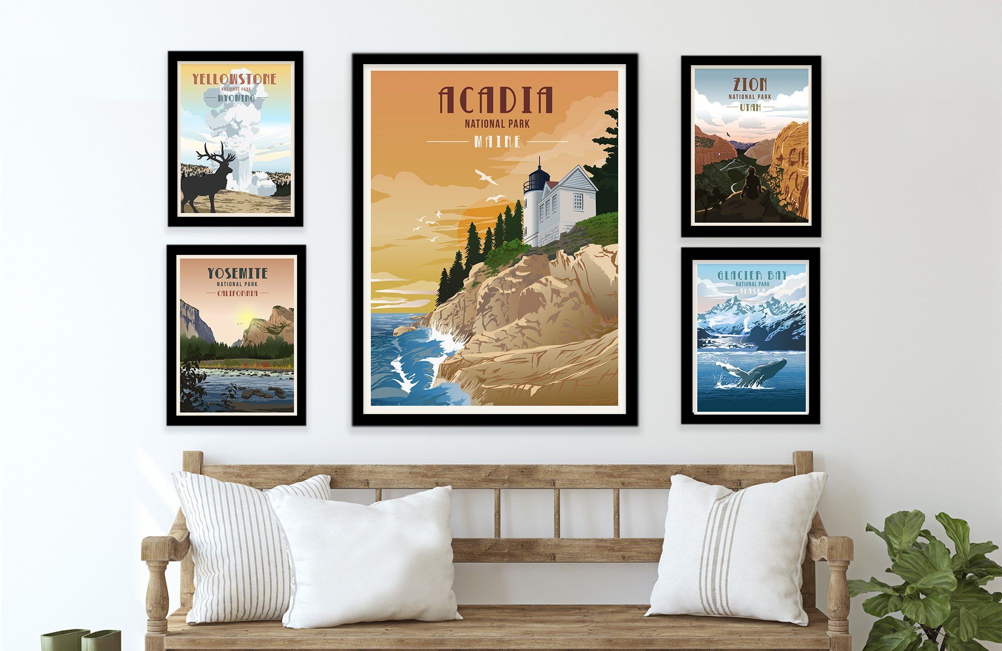Shenandoah National Park, Virginia, National Park Wall Art, Poster, Unframed Map World Vibe Studio 