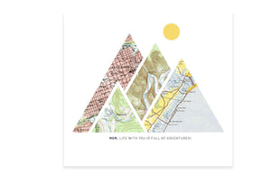 Mother's Day Gift - Custom Mountain Map Map World Vibe Studio 