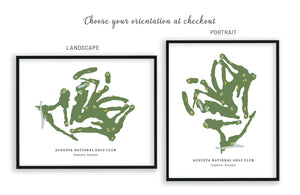 Golf Course Map, Custom Course, FRAMED, ANY Golf Course of Your Choice Map World Vibe Studio 