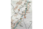 Blue Ridge Mountains Parkway, Framed Push Pin Map Map World Vibe Studio 