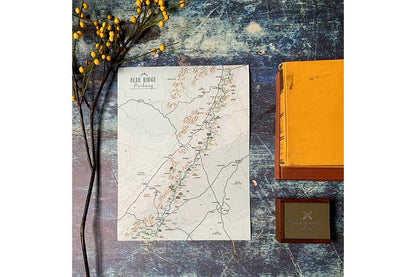 Blue Ridge Parkway Map Poster Map World Vibe Studio 