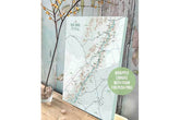 Blue Ridge Parkway Map, Canvas, Push Pin Board Map World Vibe Studio 