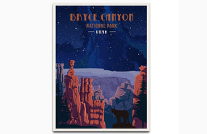 Bryce Canyon National Park, Utah, National Park Prints, Unframed Map World Vibe Studio 8X10 