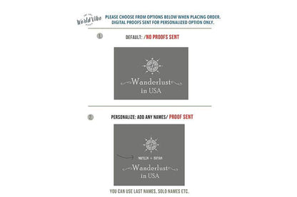 US Canvas Map with Caribbean, Photo Board Map World Vibe Studio 