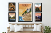 Carlsbad Caverns National Park, New Mexico, National Park Prints, Unframed Map World Vibe Studio 