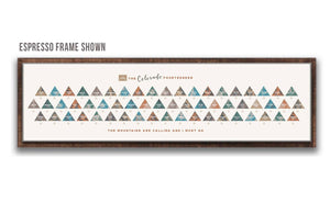 Colorado 14er, Gallery Wrapped Canvas, Push Pin Board Map World Vibe Studio 