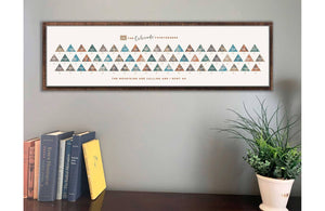 Colorado 14er, Gallery Wrapped Canvas, Push Pin Board Map World Vibe Studio 