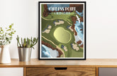 Cypress Point Country Club Golf Poster, Virginia, Golf Clubs of America, Unframed Map World Vibe Studio 