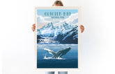Glacier Bay National Park, Alaska Poster, Unframed Map World Vibe Studio 