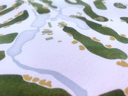 Custom Golf Course Map, ANY Golf Course Map World Vibe Studio 