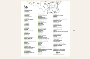 Top 100 PUBLIC Golf Courses Poster, Push Pin Option, FRAMED Option Map World Vibe Studio 