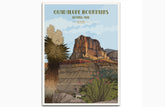 Guadalupe Mountains National Park, Texas, National Park Poster, Unframed Map World Vibe Studio 8X10 