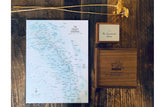 High Sierra Map, John Muir Trail Poster, Paper Print Map World Vibe Studio 