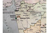 India Map, Canvas Wall Art, Pin Board Map World Vibe Studio 